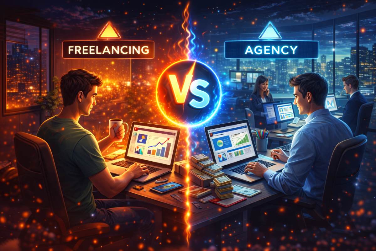Freelancing या Agency – क्या बेहतर है?
