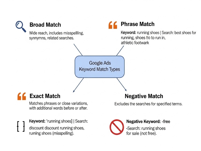 Google Ads Keyword Match Types